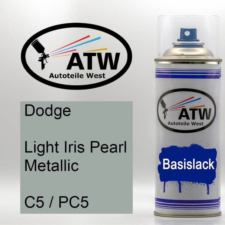 Dodge, Light Iris Pearl Metallic, C5 / PC5: 400ml Sprühdose, von ATW Autoteile West.